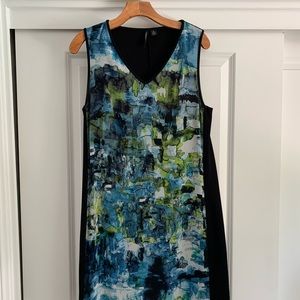 Abstract Waterpaint Sleeveless dress size m